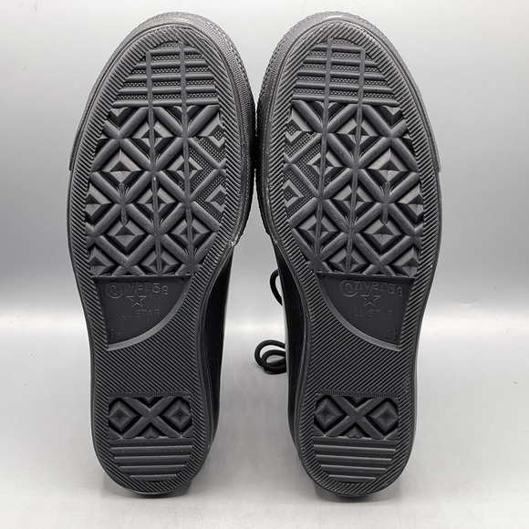 Converse CTAS Lift Women's 5 Hi Top Platform Sneakers Black Leather Zip A12476C - Picture 5 of 13